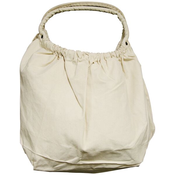 Canvas Circular Tote 22x17in | Natural