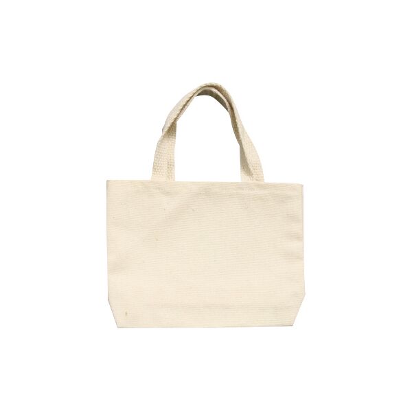 Canvas Mini Totes 4x6x1in | Natural