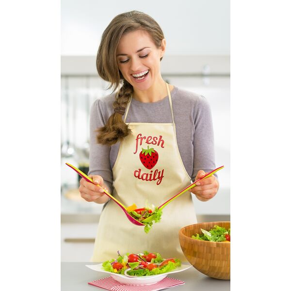 Natural Canvas Apron Model