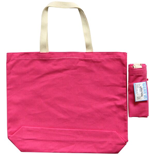 Canvas Tote 18x16x3in | Vivid Pink