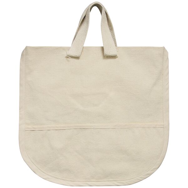 Canvas Child Tote Combo w Pockets 12x19in | Natural