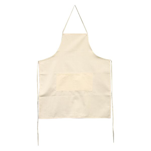 Canvas Apron w Pockets 29x32in | Natural