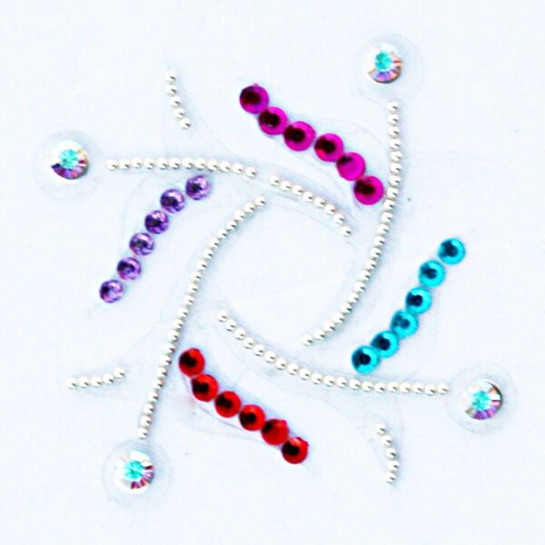 Jewelry Swirls Ht Pink Red Lavender Teal