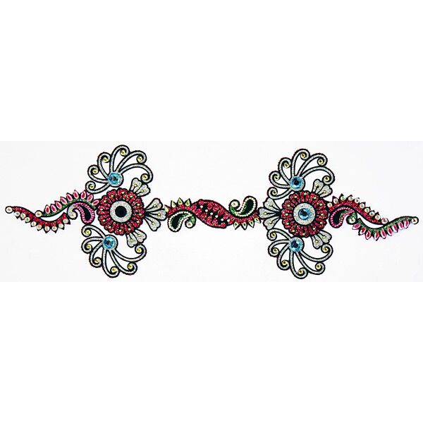 Jewelry Large Long Strip Ht Pink Lt Blue Silver Green Glitter Design