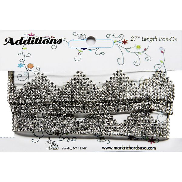 Rhinestone Applique Strip Lace Style | 27in