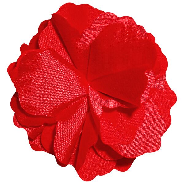 Fluerettes Basic Satin Flower Red