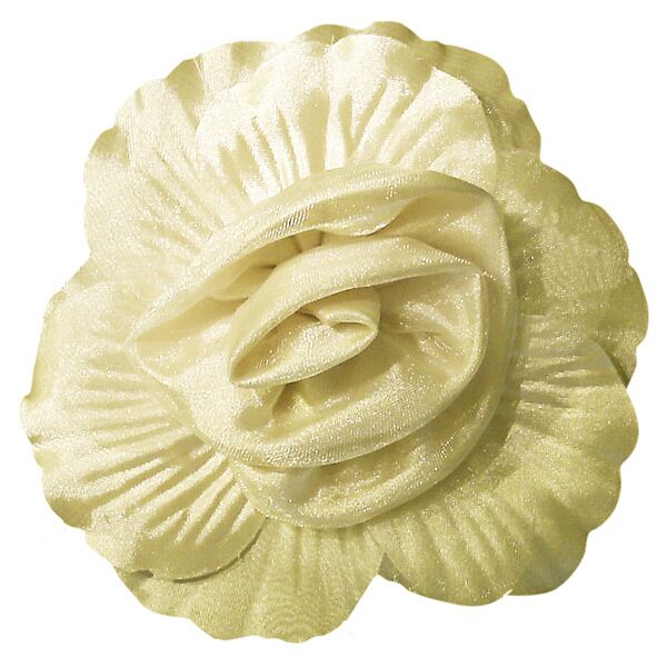 Fluerettes Satin Flower w Tulle Beige