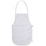 Canvas Child Apron 12x19in | White